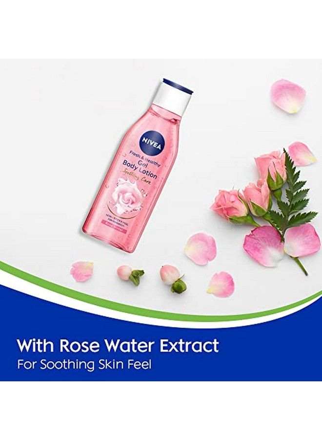 Nivea Rose Water Gel Body Lotion Soothing Care For 24H Hydration Nonsticky & Fast Absorbing Body Lotion For Fresh And Healthy Skin 75 Ml - Image 5