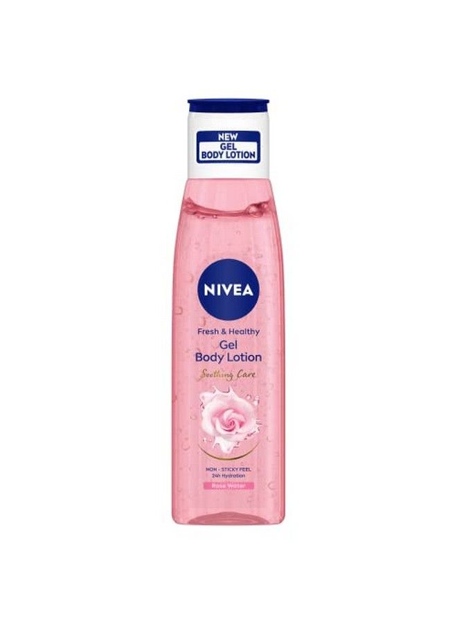 Nivea Rose Water Gel Body Lotion Soothing Care For 24H Hydration Nonsticky & Fast Absorbing Body Lotion For Fresh And Healthy Skin 75 Ml - Image 1