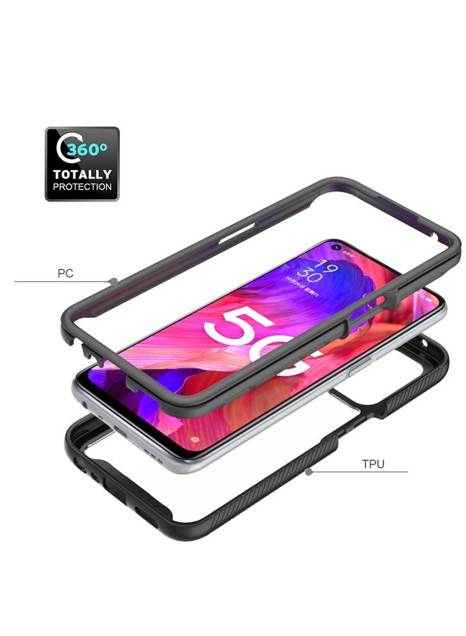 اس-توب جراب لهاتف OnePlus Nord N200 5G Starry Sky بلون سادة مقاوم للصدمات من البولي كربونات + جراب واقٍ من مادة TPU - Image 3