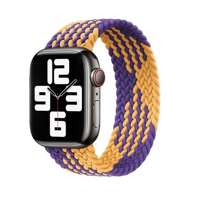 Suitable For Apple Watch Strap, Woven Integrated Single-Loop Iwatch Elastic Nylon Watch Strap - Image 4