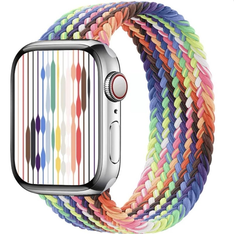 Suitable For Apple Watch Strap, Woven Integrated Single-Loop Iwatch Elastic Nylon Watch Strap - Image 3