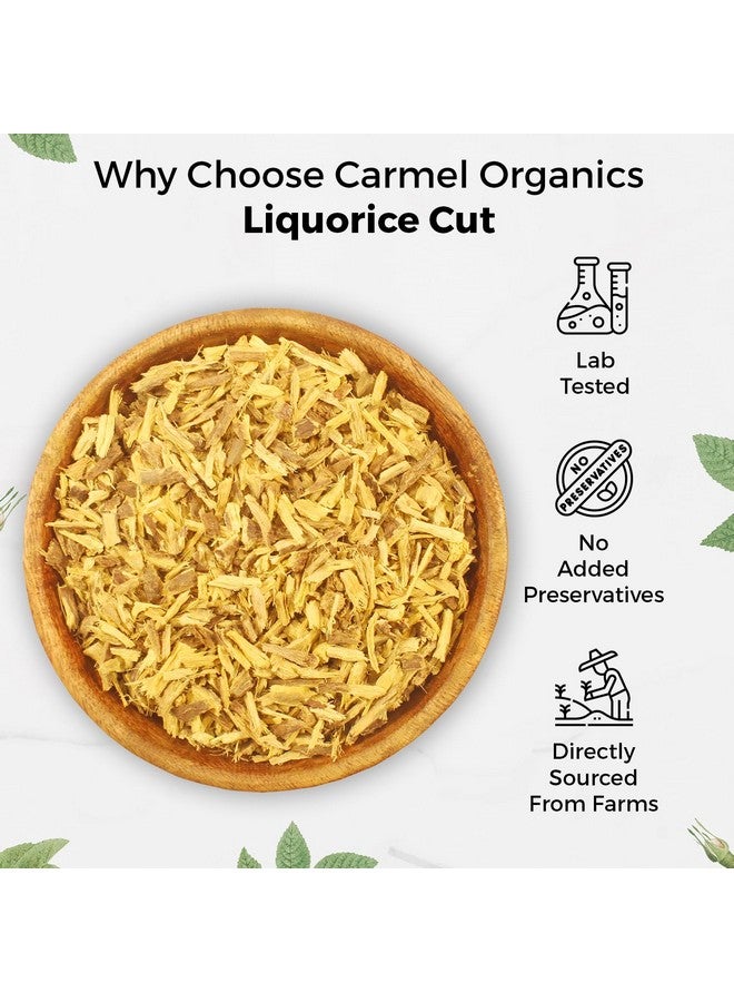 CARMEL ORGANICS CARMEL ORGANICS Liquorice(Mulethi) Root Cut (200 Grams) | Yashtimadhu for Your Health,Skin and Hair Care | Glycyrrhiza Glabra | Atimadhuram/Athimadhura | No Added Preservatives  - Image 4
