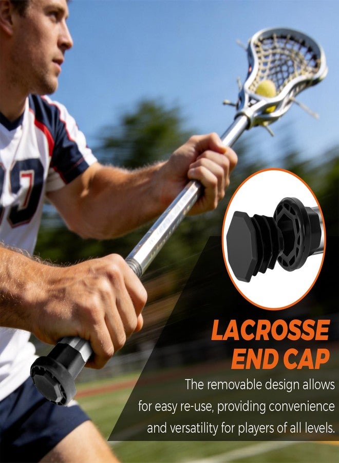 MaiTianna 2 Pack Lacrosse Stick End Caps, Sliding Butt End Cap Replacement for Lacrosse Sticks, Lightweight Durable Grip Caps for Improved Stick Control - Image 3
