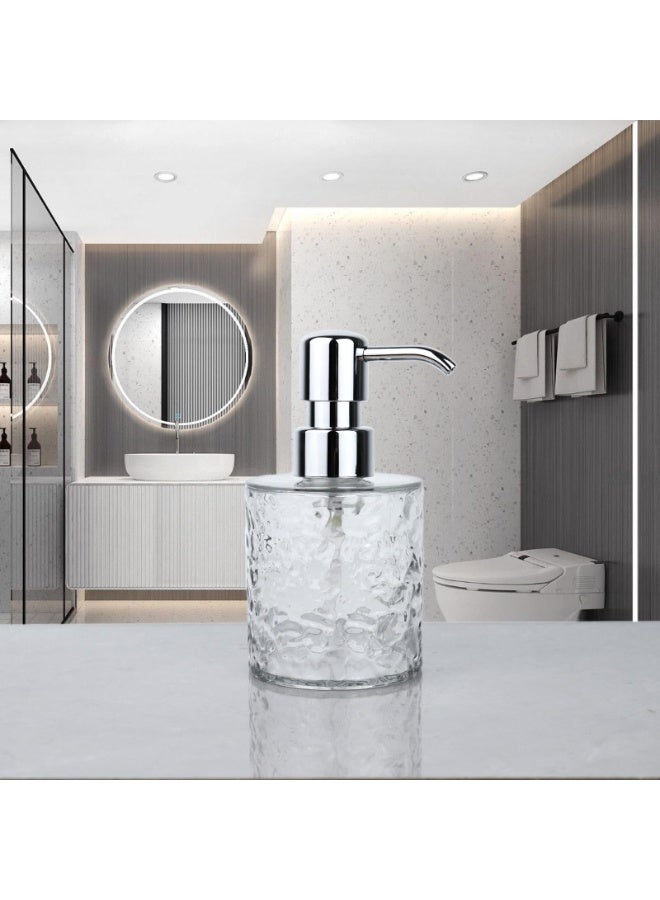 1pc Luxury Refillable Soap Dispenser Bottle – Modern Square Design, Transparent Frosted Look, Pump Dispenser for Shampoo, Shower Gel, Hand Soap & Lotion, Durable & Phthalate-Free, Perfect for Bathroom, Kitchen & Hotel Use - Image 5