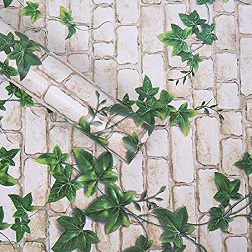 Wollzo Leafy Look Self-Adhesive Wallpaper (45 x 500 cm) - Image 1