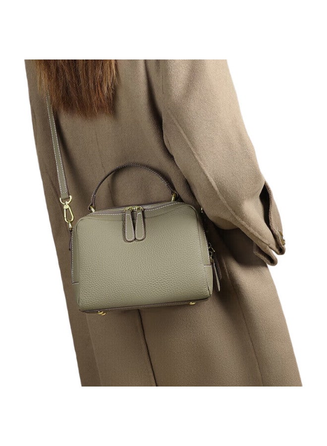 Viney Cowhide Handbag Women'S Fashion Crossbody Bag Light Luxury Handbag Shoulder Bag Birthday Gift For Women'S Festival Gift For Mom - Image 3