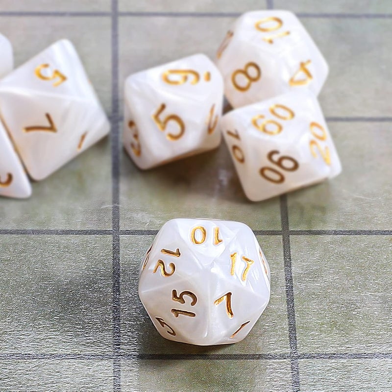 CiaraQ DND Polyhedral Dice Set with a Black Dice Bag for D&D RPG MTG Role Playing Table Games - Image 4