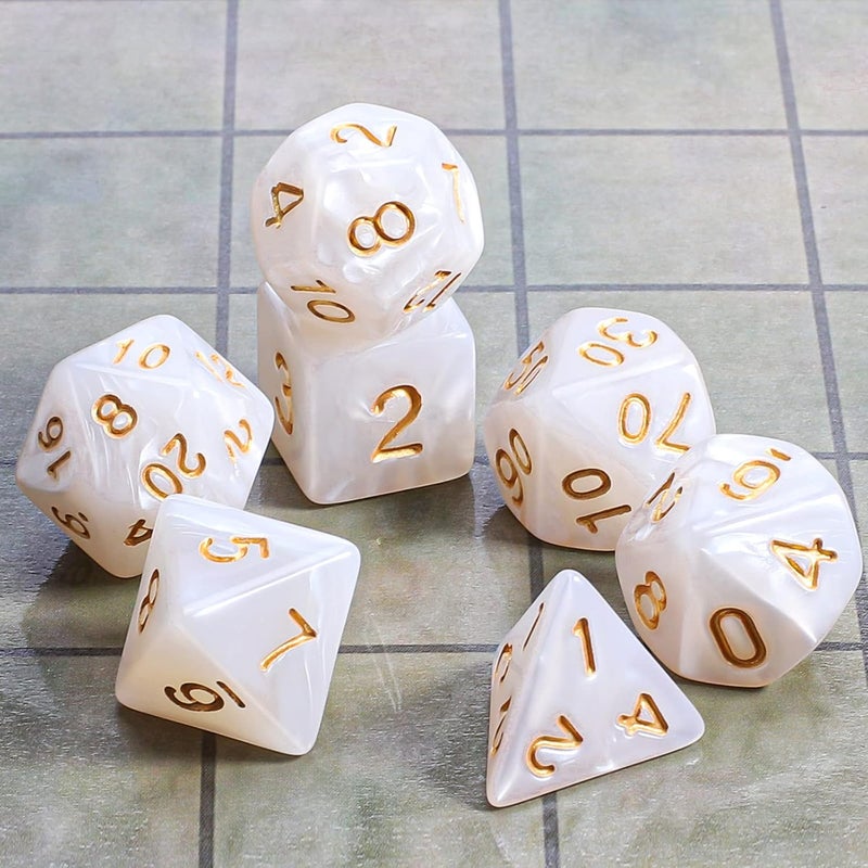 CiaraQ DND Polyhedral Dice Set with a Black Dice Bag for D&D RPG MTG Role Playing Table Games - Image 2