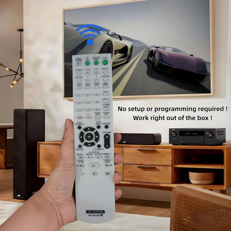 Replacement Remote Control Compatible for Sony DAV-DX255 RM-ADU005 DAV-DZ230 DAV-HDX466 HCD-DX255 HCD-HDX266 DAVDX255 RMADU005 DAVDZ230 DAVHDX466 HCDDX255 HCDHDX266 Home Theater AV Receiver System - Image 3