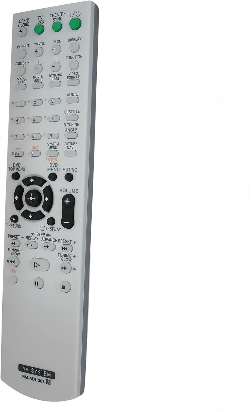 Replacement Remote Control Compatible for Sony DAV-DX255 RM-ADU005 DAV-DZ230 DAV-HDX466 HCD-DX255 HCD-HDX266 DAVDX255 RMADU005 DAVDZ230 DAVHDX466 HCDDX255 HCDHDX266 Home Theater AV Receiver System - Image 1