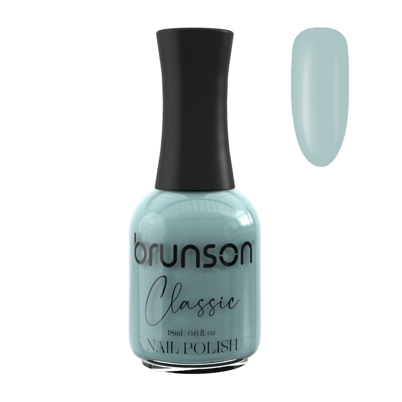 Brunson Classic Nail Polish 18ml Fast Dry Nail Lacquer Nail Harderner Normal Polish Glossy Gel Effect Quick Air Dry Long-Lasting Natural Nail Enamel Salon Quality Manicure Pedicure Regular Polish