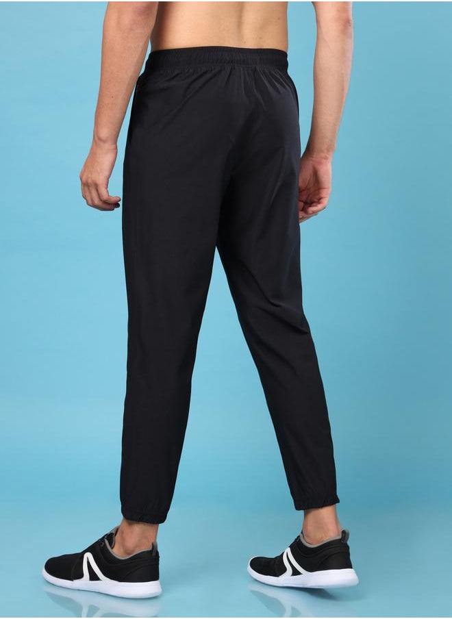 Technosport Technosport Solid Stretch Joggers with Drawstring  - Image 4