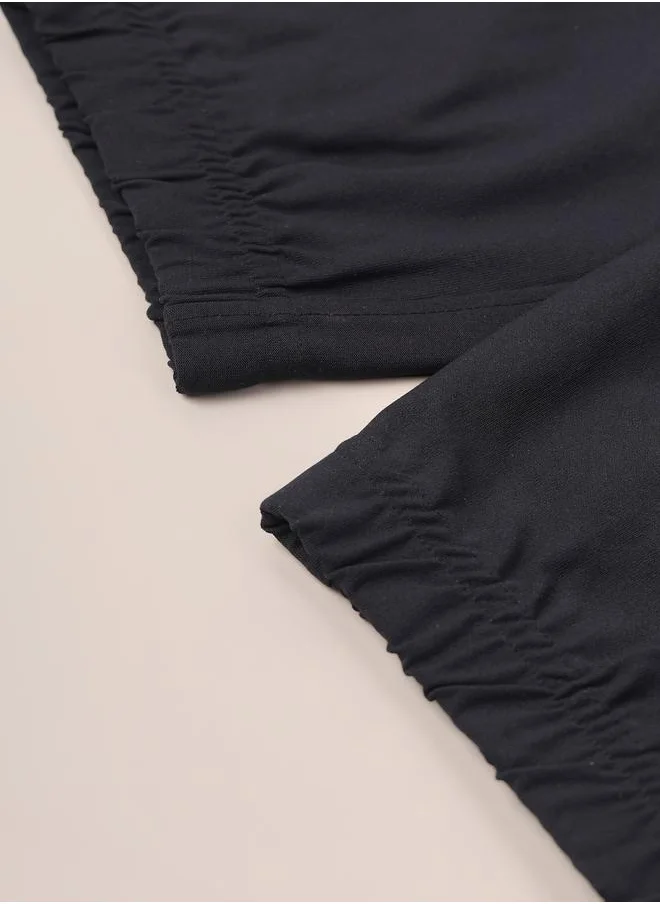 تكنوسبورت Technosport Solid Stretch Joggers with Drawstring