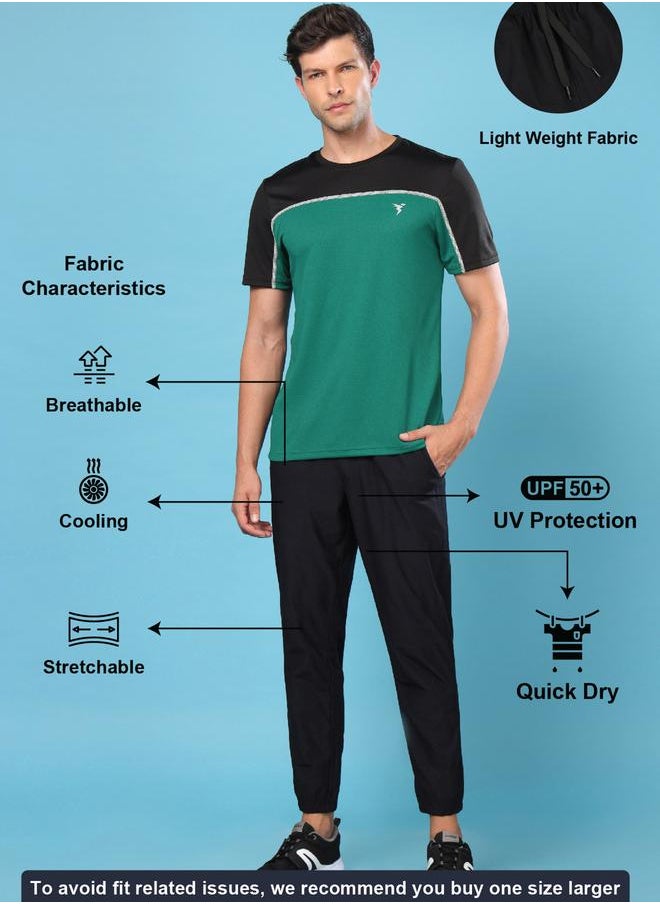 Technosport Technosport Solid Stretch Joggers with Drawstring  - Image 5