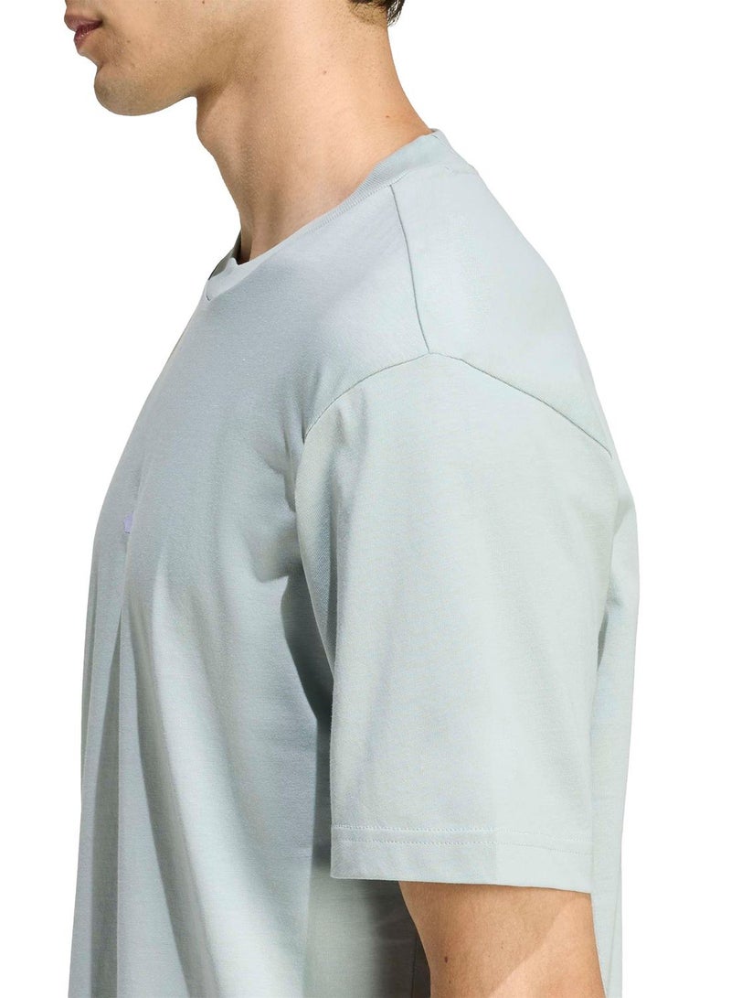 Adidas Essentials Small Logo Single Jersey T-Shirt - Image 4