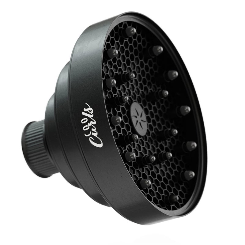 Cooboard CooCurls Hair Diffuser | Large Oval Collapsible Attachment for Hair Dryer for Salon Quality Curls at Home, Larger Size for Quicker Drying Time | NOT UNIVERSAL, Check Below for Sizing - Image 2