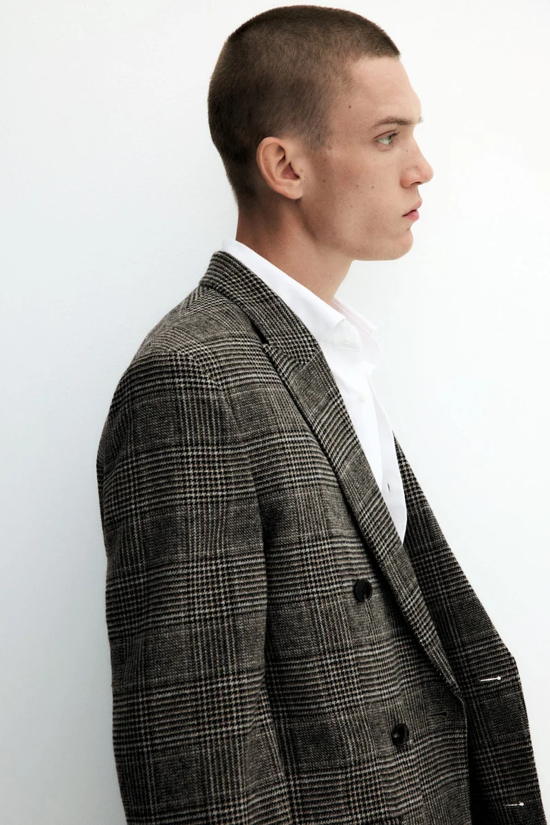 H&M  Regular Fit Wool-blend double-breasted jacket for Men | Best Price UAE