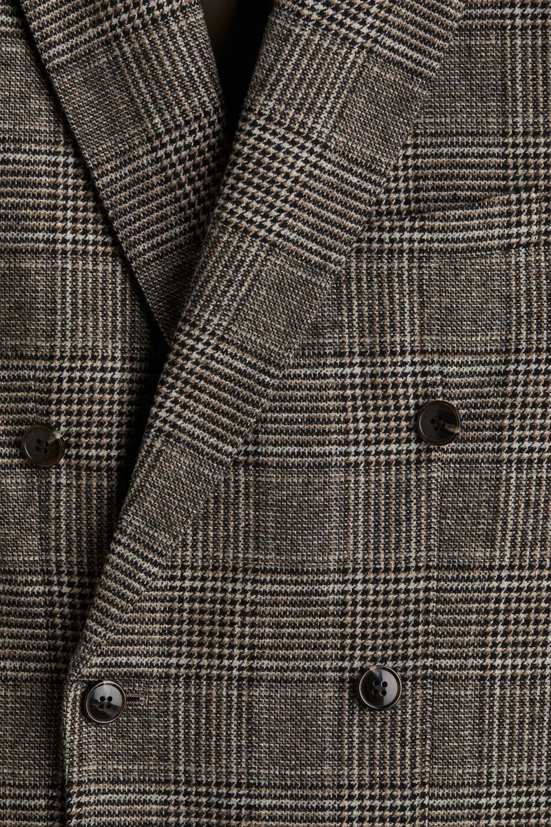 H&M Regular Fit Wool-blend double-breasted jacket