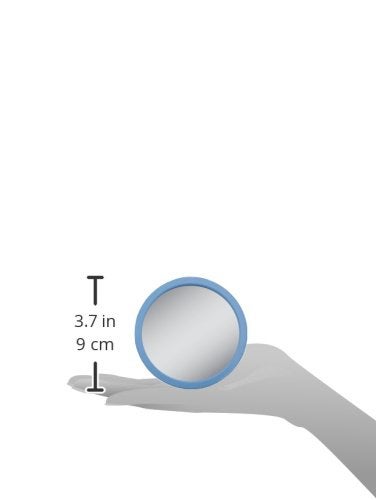 Zadro 3.75" Dia. Compact Mirror 12X Travel magnifying Mirror 18 Strong Suction Cup Wall Mounted Makeup Mirror for Shower - Image 3