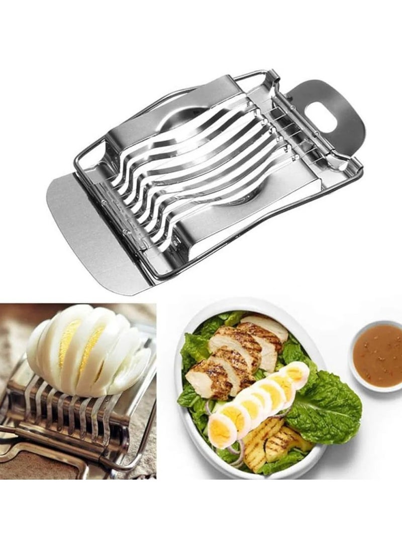 كيتشينو قطاعة البيض من الفولاذ المقاوم للصدأ، أداة الطبخ، تقسيم البيض والفطر لقطع متساوية، تنظيم المطبخ. - Image 4