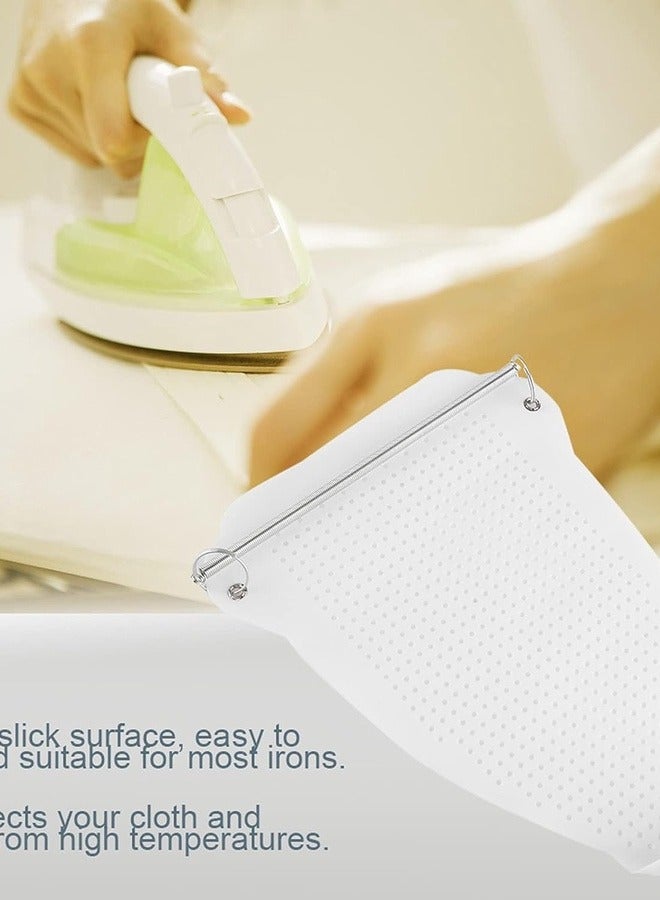 غطاء لوحة الكي، غطاء واقي للوحة الكي واقي ملابس مرن لمنع الاحتراق، (أبيض) - Image 2