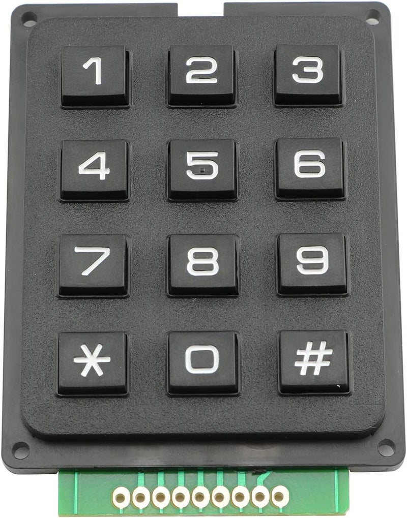 Tegg 3x4 MCU Board Matrix Array Switch Tactile Keypad - 12 Button Phone-Style Matrix for Arduino Raspberry Pi - Image 2