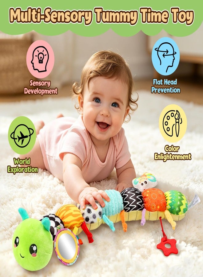 TOHIBEE Baby Caterpillar Toys 0-6 6-12 Months, Stuffed Animals Musical Sensory Toy - Image 4