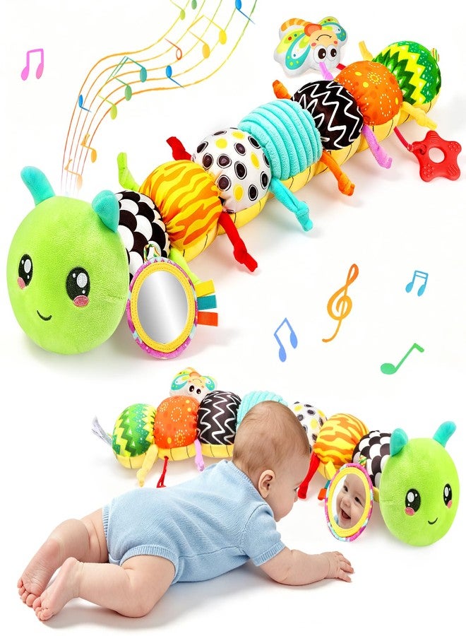 TOHIBEE Baby Caterpillar Toys 0-6 6-12 Months, Stuffed Animals Musical Sensory Toy - Image 1