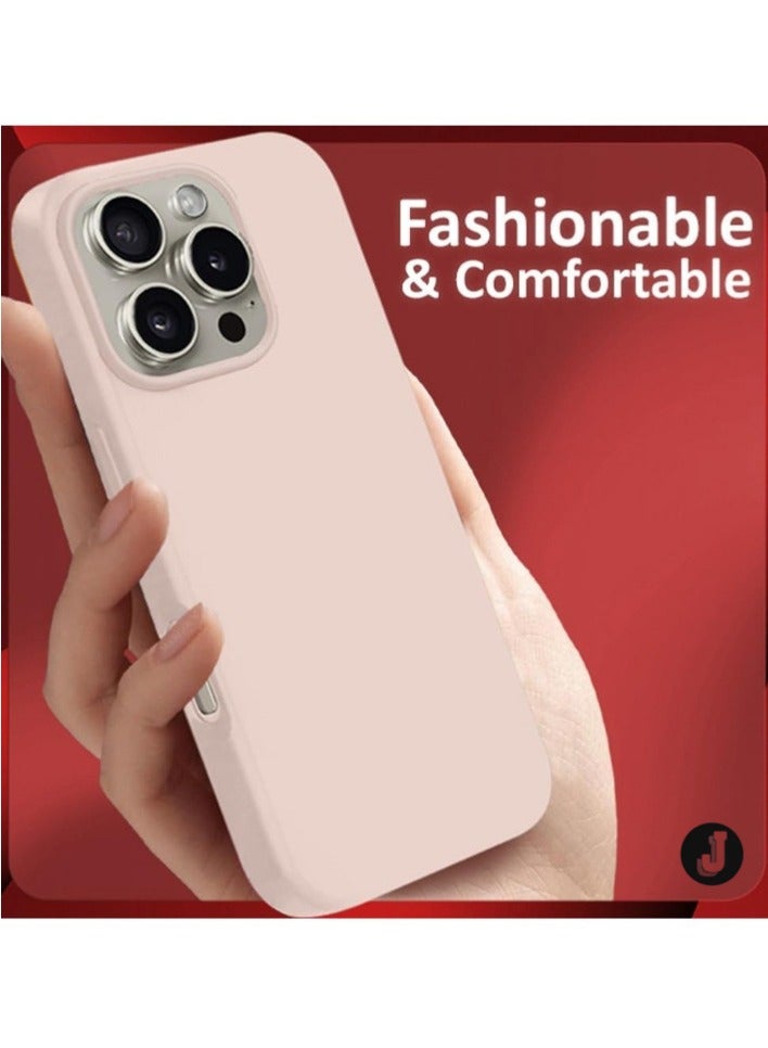 JAJEEK "NEW Liquid Silicone Case for iPhone 16 Pro - Ultra Slim Design, Soft Anti-Scratch Microfiber Lining & Drop Protection" - Image 4