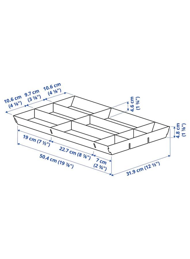 زبون منظم درج قابل للتعديل، رمادي، 40 سم - Image 5