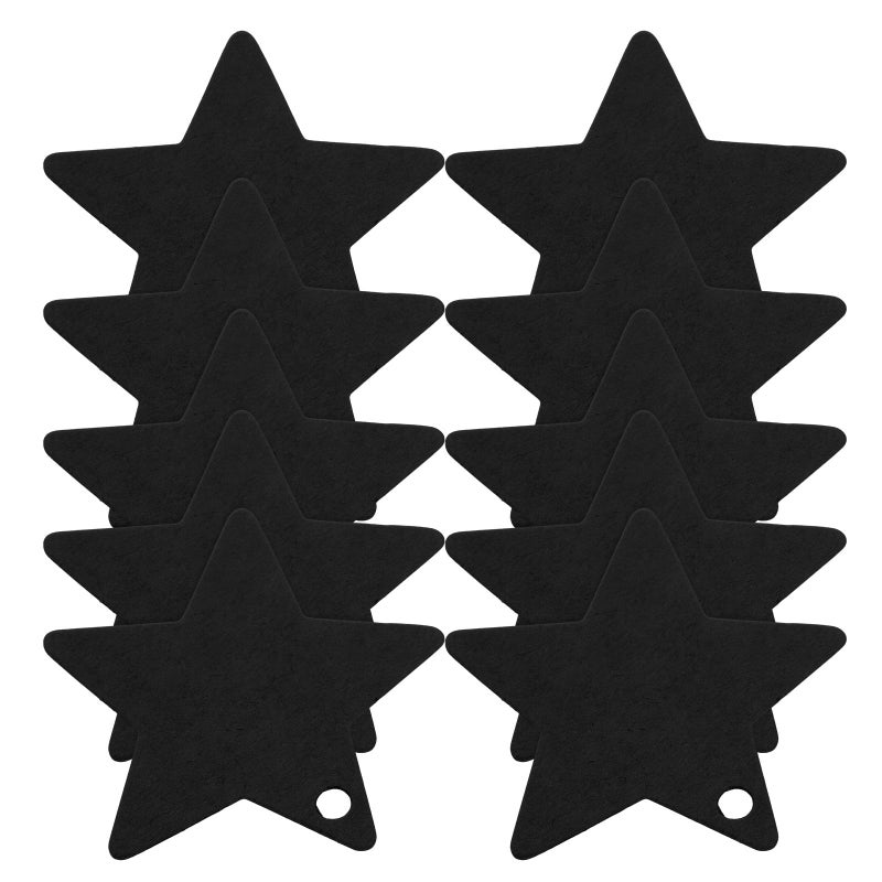 100pcs Star Shaped Black Kraft Paper Tags With Holes For Gift Wrapping Party Favors Holiday Decorations - Image 2