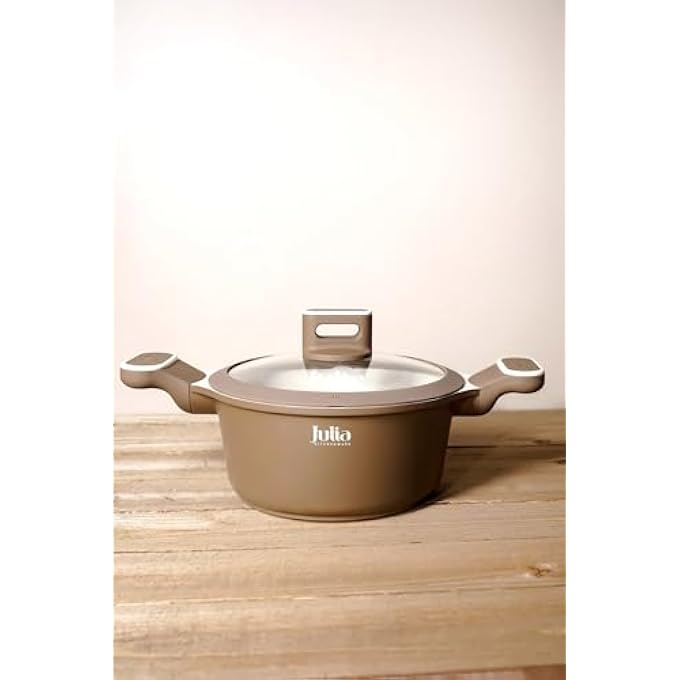 Julia EliteProf Casserole With Lid 20CmBrownBeige - Image 4