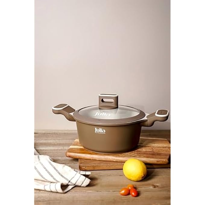 Julia EliteProf Casserole With Lid 20CmBrownBeige - Image 3