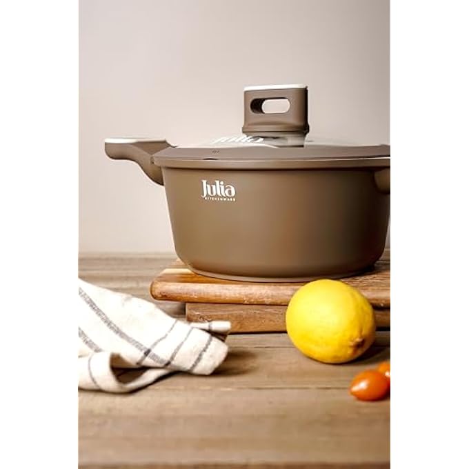 Julia EliteProf Casserole With Lid 20CmBrownBeige - Image 5