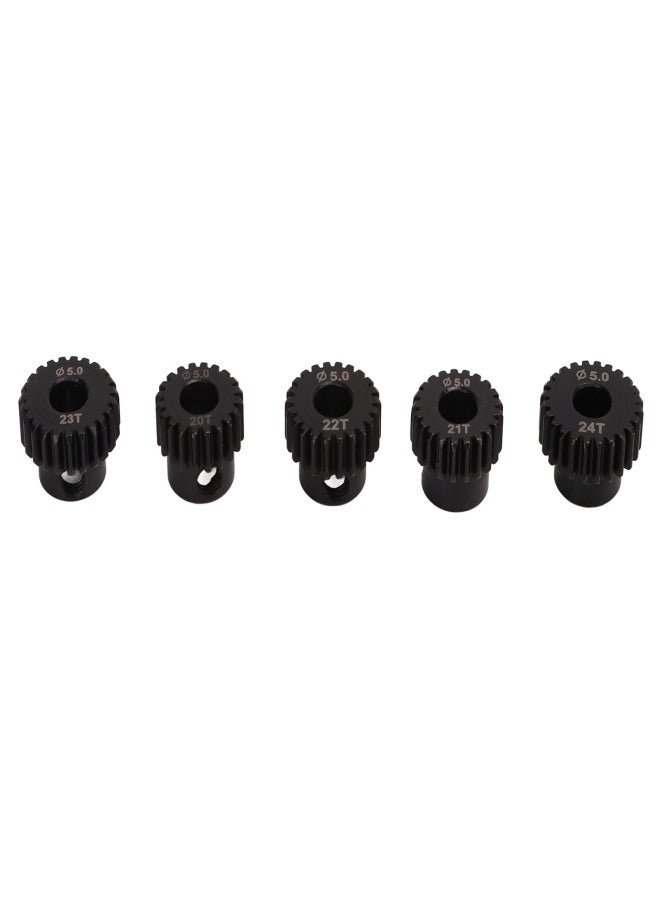 48DP Pinion Gear Set 5.0mm Chrome Molybdenum Alloy Steel 20T 21T 22T 23T 24T RC Motor Gear for Remote Control Car Motor - Image 4