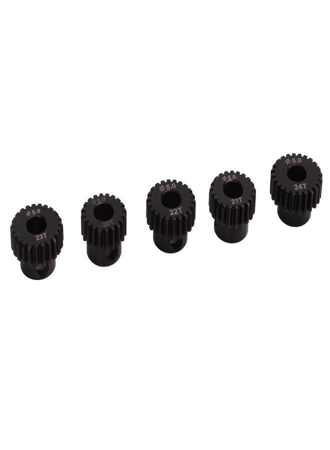 48DP Pinion Gear Set 5.0mm Chrome Molybdenum Alloy Steel 20T 21T 22T 23T 24T RC Motor Gear for Remote Control Car Motor - Image 2