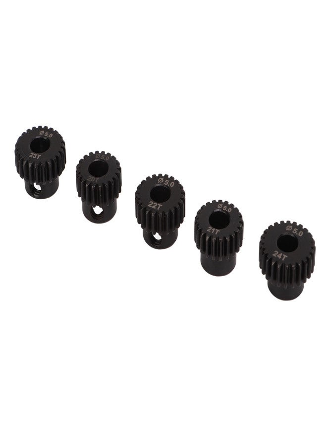 48DP Pinion Gear Set 5.0mm Chrome Molybdenum Alloy Steel 20T 21T 22T 23T 24T RC Motor Gear for Remote Control Car Motor - Image 3