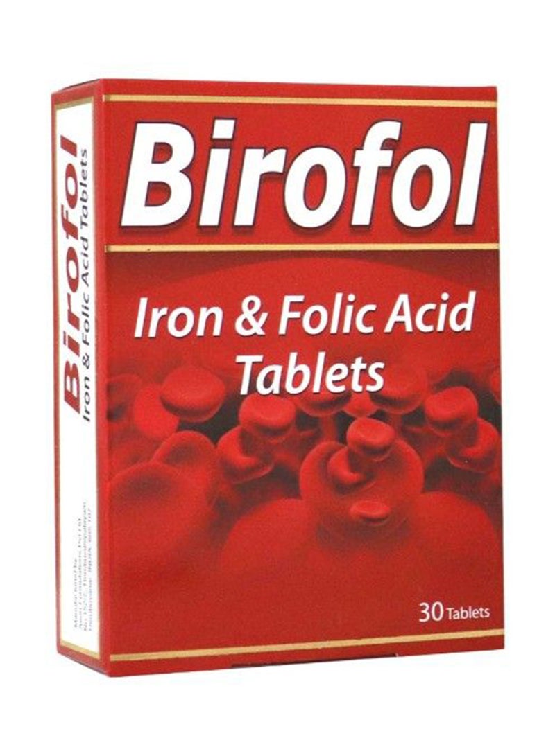 مكمل الحديد وحمض الفوليك 30 قرصًا
