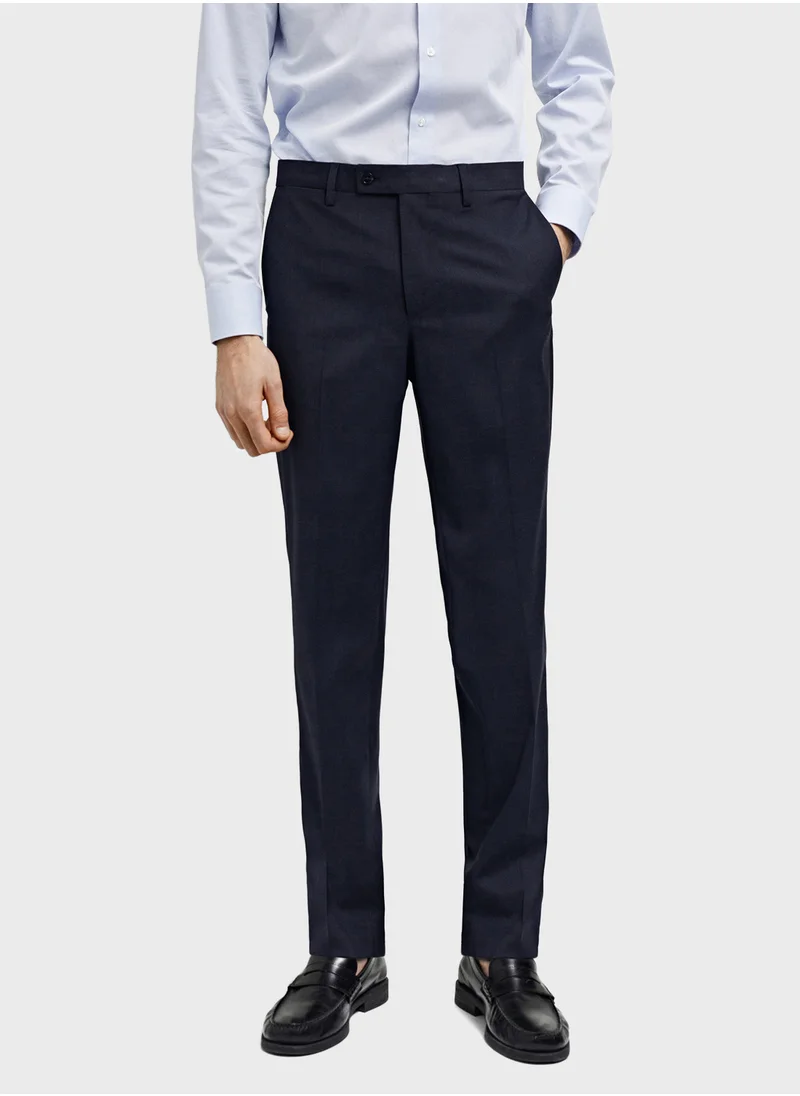 Mango Man Stretch Fabric Slim Fit Suit Trousers