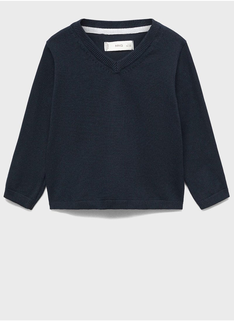 MANGO - Infant V-Neck Sweater - Image 1