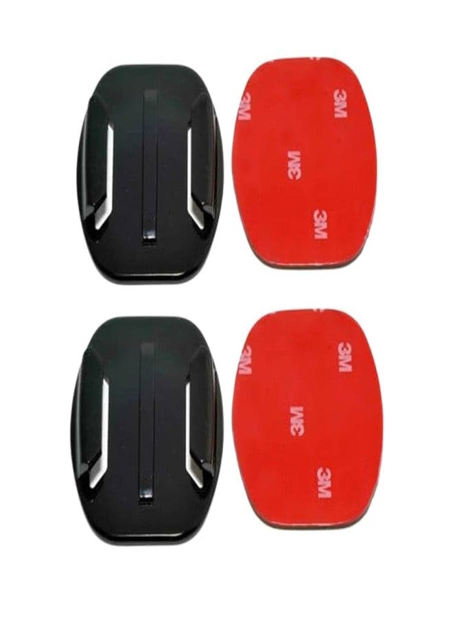 Action Pro 3M Flat Adhesive Sticky Mount Compatible with GoPro-13/12/11/10/9/8/7/6/5/4/3+/3/SJCAM/Yi/ 4K Eken Noise Play and Other Action Cameras (Pack of 2) - Image 1