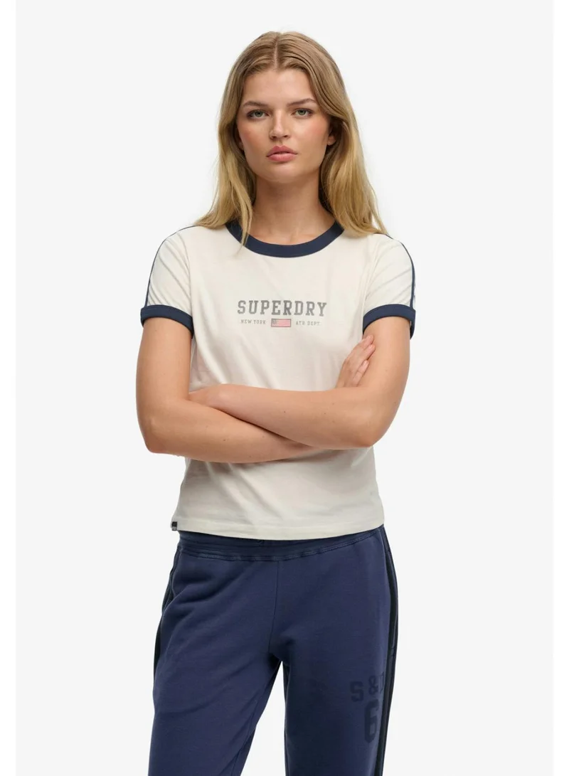 Superdry Athletic Essentials Graphic Ringer T-Shirt