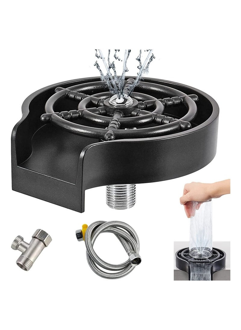 Kitchen Sink Glass Washer, High Pressure Quick Automatic Glass Washer, Faucet Glass Washer Cleaning Accessories, Baby Bottles And Various Drinking Glasses  - Image 1