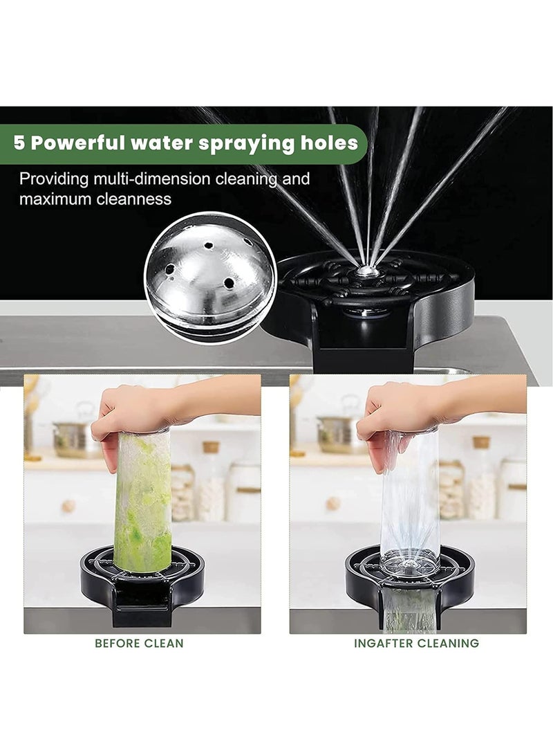 Kitchen Sink Glass Washer, High Pressure Quick Automatic Glass Washer, Faucet Glass Washer Cleaning Accessories, Baby Bottles And Various Drinking Glasses  - Image 3