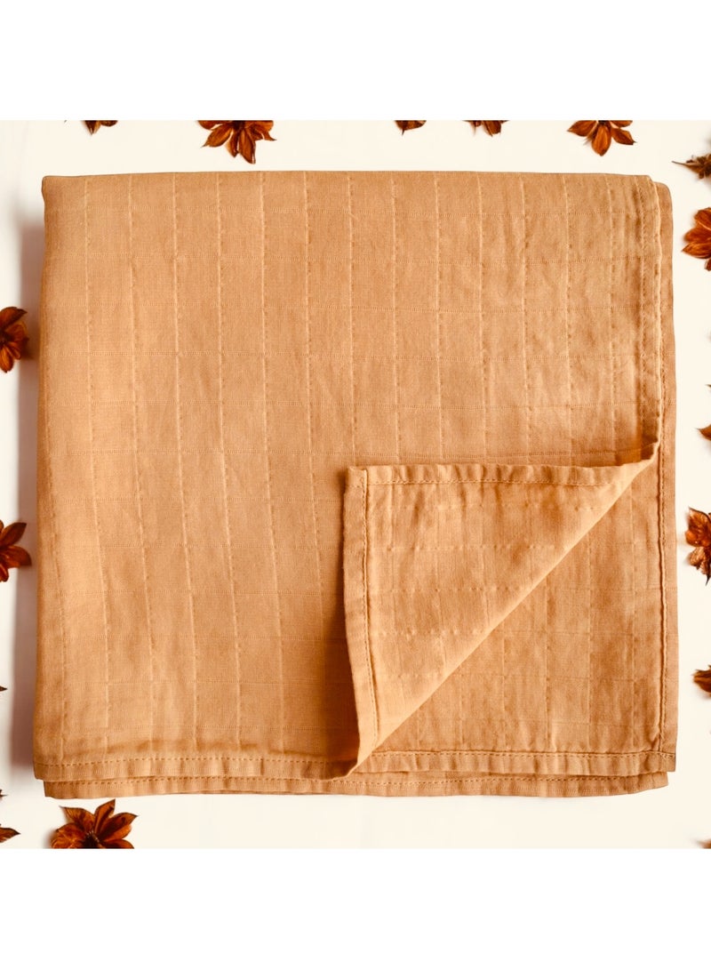 طريندخب Baby Swaddle Wrap Gift Set مجموعة هدايا لفّ الطفل الرضيع، 8 قطع من أساسيات حديثي الولادة، بطانية لفّ للأطفال الرضع (نقشة الفهد) - Image 3