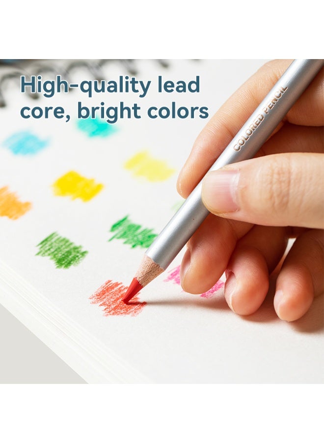 Deli EC300-36 Colored Pencils Set - 36 Vibrant Colors, Soft 4.0mm Lead, Pre-Sharpened for Blending, Layering, and Shading - Image 2