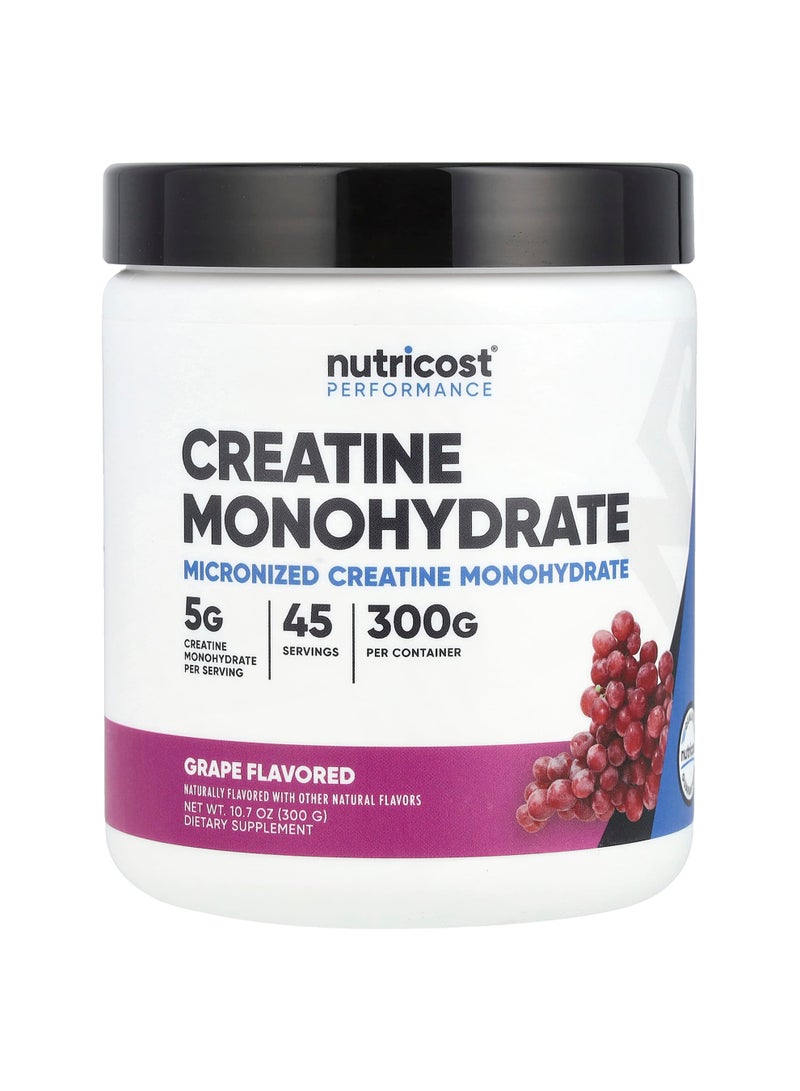 Nutricost Performance, Creatine Monohydrate, Grape, 10.7 oz (300 g)