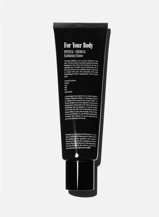 Nécessaire The Body Exfoliator. Santal. AHA/BHA/PHA. Resurface Skin. Smooth KP and Rough Patches. Hypoallergenic. Dermatologist-Tested. 180 ml / 6.1 fl oz - Image 2