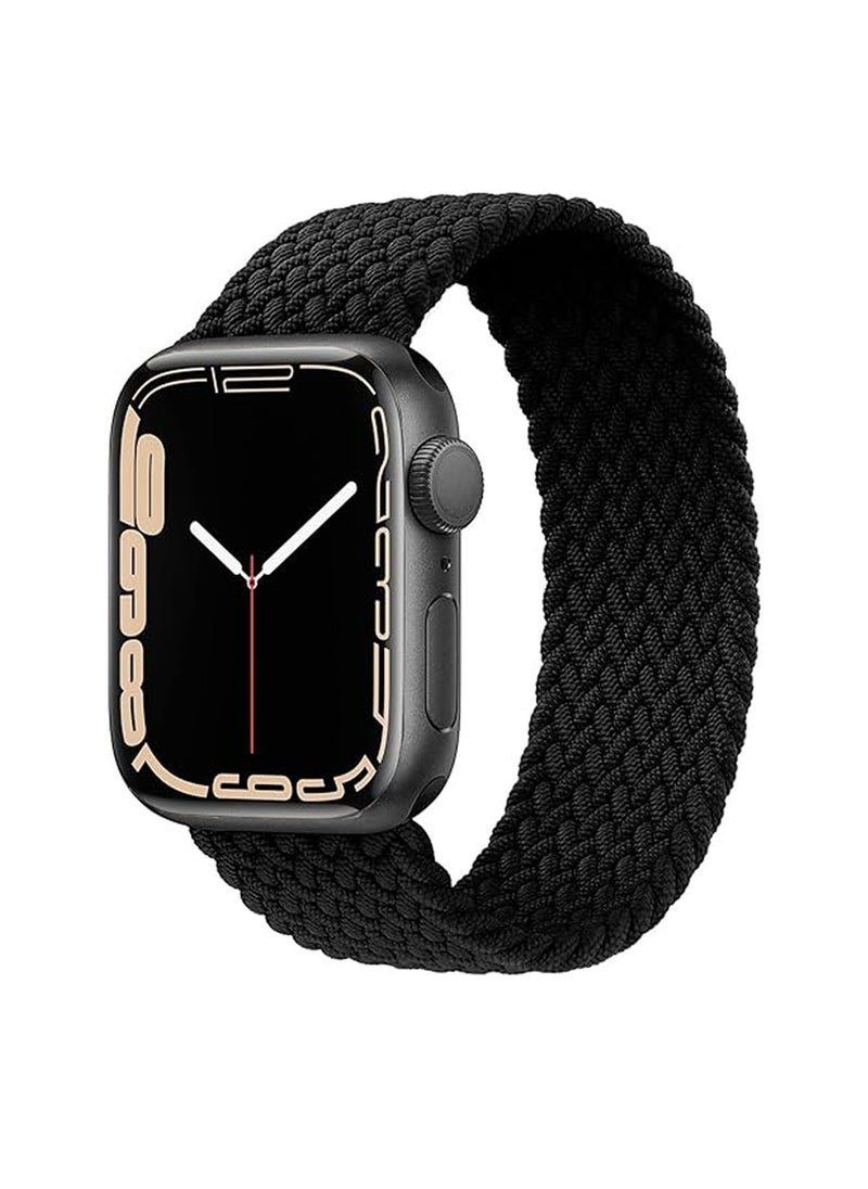 Generic - Bands Compatible with Apple Watch 38mm 40mm 41mm Series 9/8/7/SE/6/5/4/3/2/1 IWatch Ultra/Ultra 2/Braided Solo Loop Nylon Fabric Strap XS - Image 1