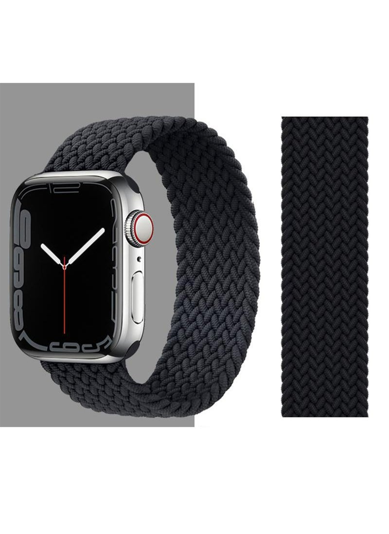 Generic - Bands Compatible with Apple Watch 38mm 40mm 41mm Series 9/8/7/SE/6/5/4/3/2/1 IWatch Ultra/Ultra 2/Braided Solo Loop Nylon Fabric Strap XS - Image 1
